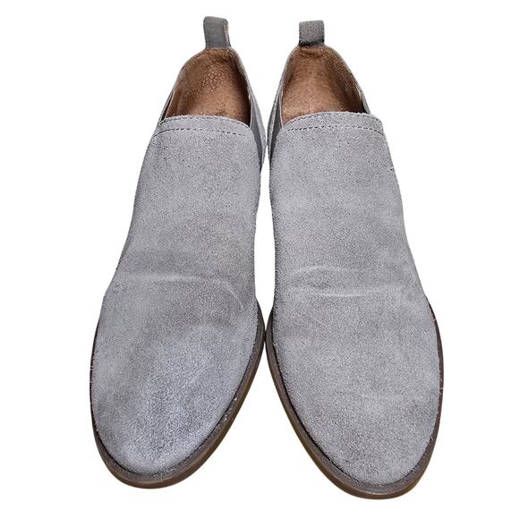 Lucky Brand Women's Fashion Fallon Boot Stonerock Oiled Suede Block Heel Size 8 - Picture 4 of 7